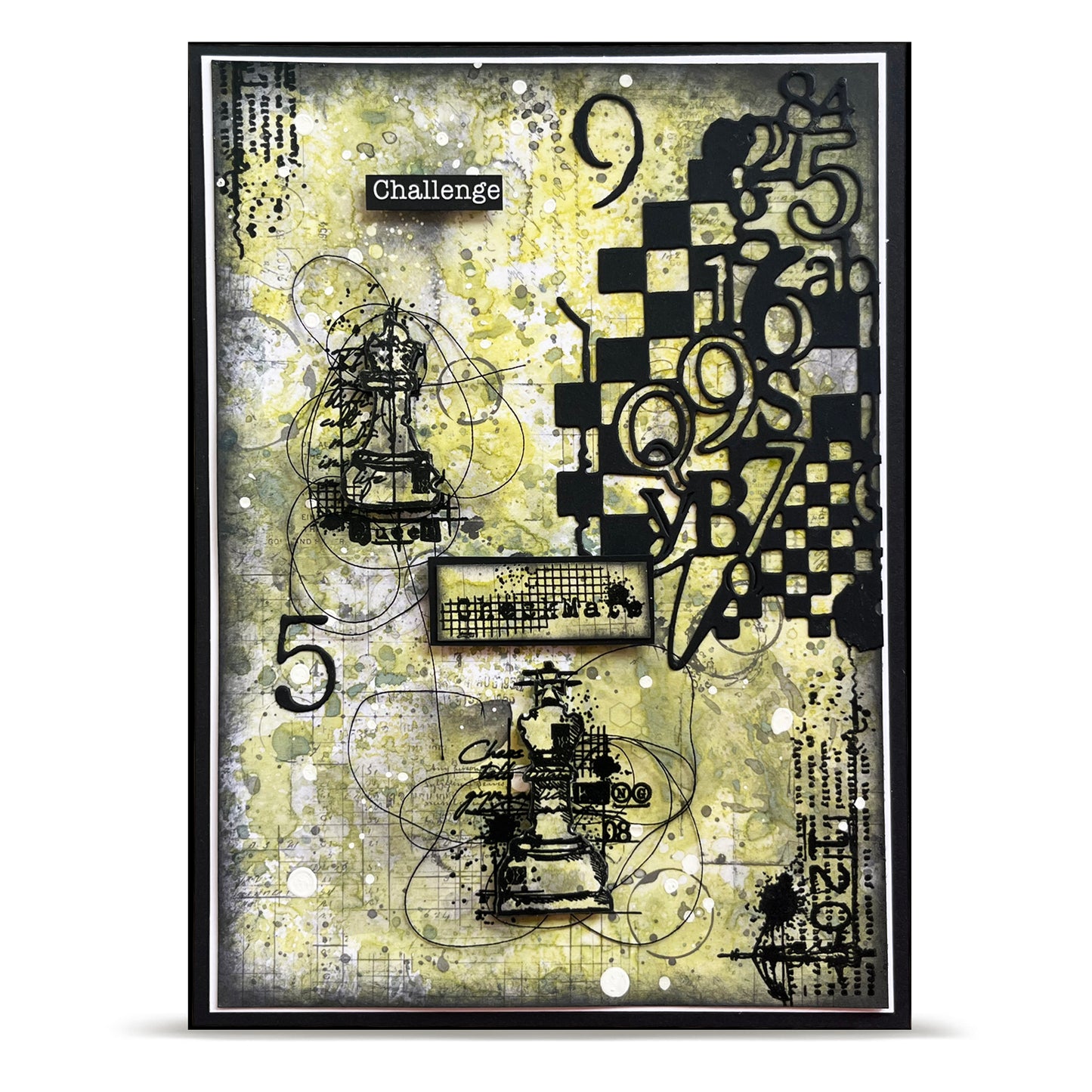 DI-22 - Die-Cutting Die Set - Checkered Figures