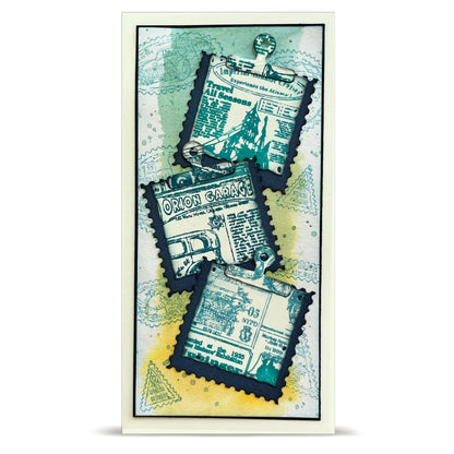 Autour De Mwa Dispatch Transit Stamp + Matching Die Bundle