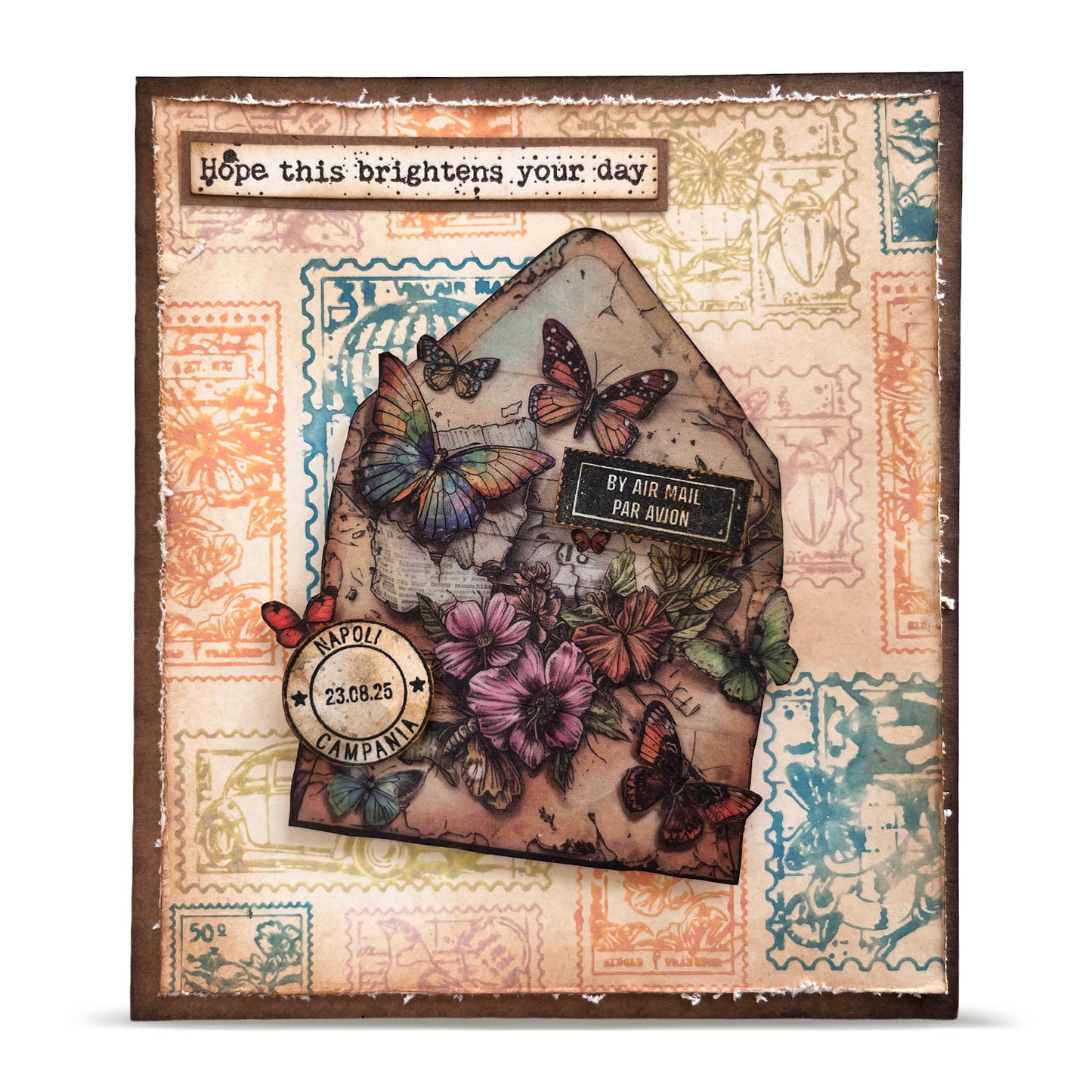 Autour De Mwa Dispatch Transit Stamp + Matching Die Bundle