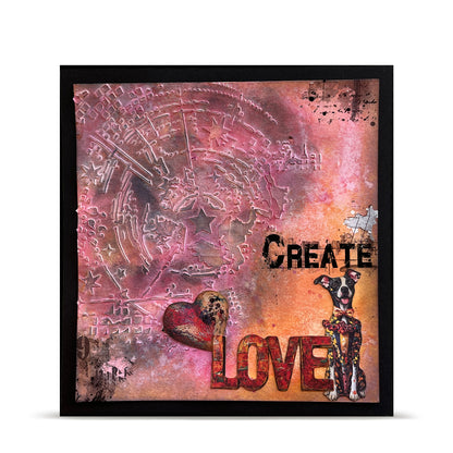 PC-280 - 6x6 (inch) Stencil - Encoded Stars