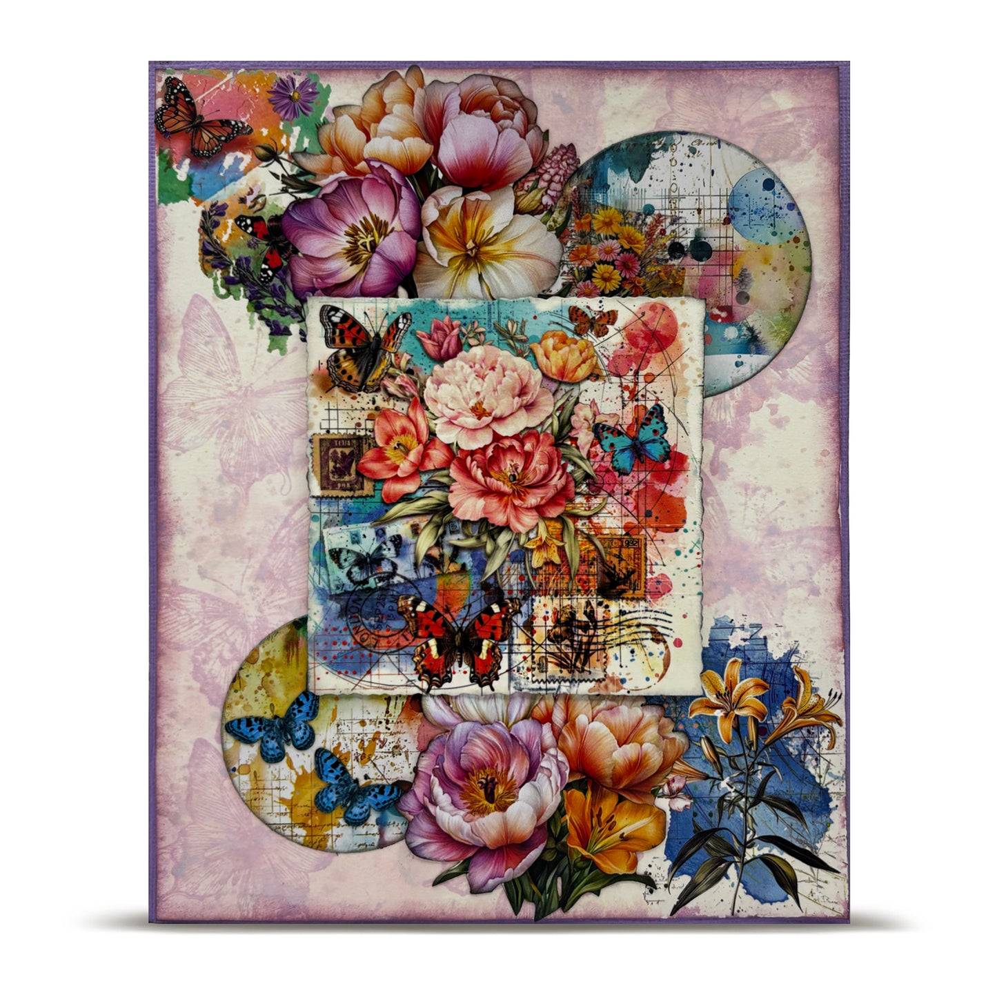 #MT-144 -  Washi Tape - Peonies Airmail (Layer-It-Up!