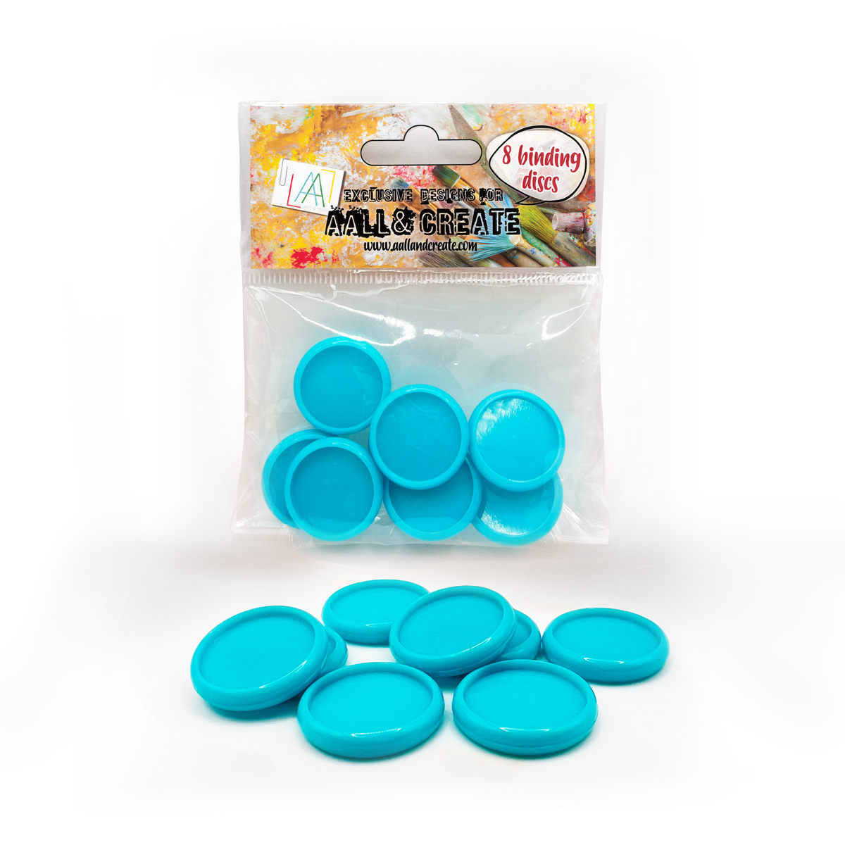 Binding Discs - Aqua Blue
