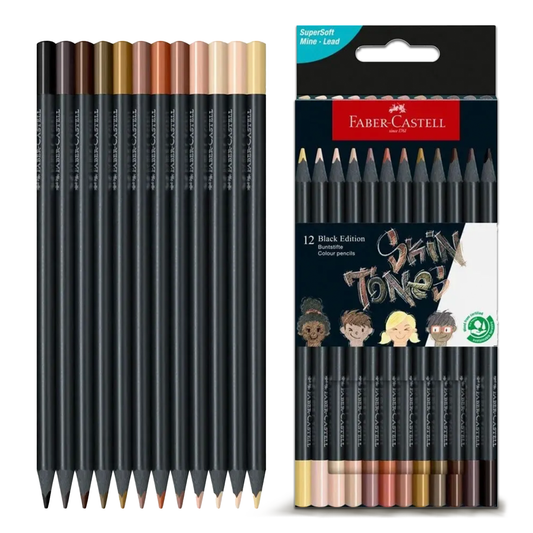 Faber Castell Black Edition Colour Pencils Skin Tones Box (12pcs)