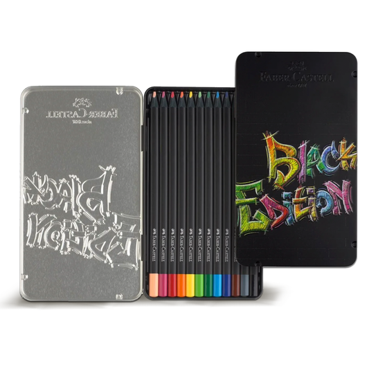 Faber Castell Black Edition Colour Pencils Tin (12pcs)