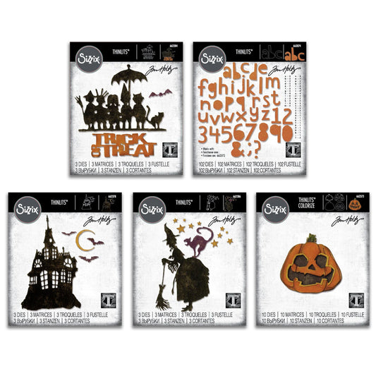 Sizzix Thinlits Halloween Die Bundle by Tim Holtz