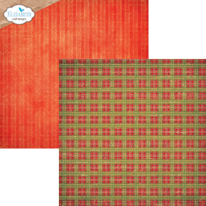 Elizabeth Craft Designs Festive Holly - 12x12 Inch Patterned Cardstock Paper