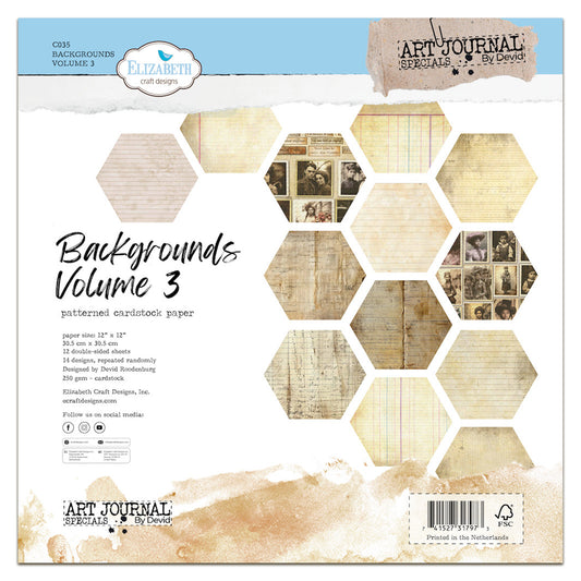 Elizabeth Craft Designs Golden Season - Cardstock Backgrounds Volume 3