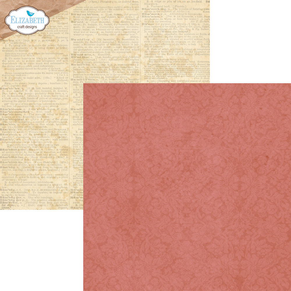 Elizabeth Craft Designs Romantic Revival - 12x12 Inch Patterned Cardstock Paper