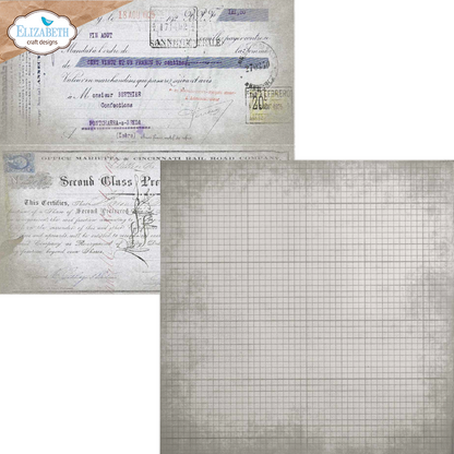 Elizabeth Craft Designs Beautifully Worn 12x12 Inch Patterned Cardstock Backgrounds Volume 5 by Devid Roodenburg
