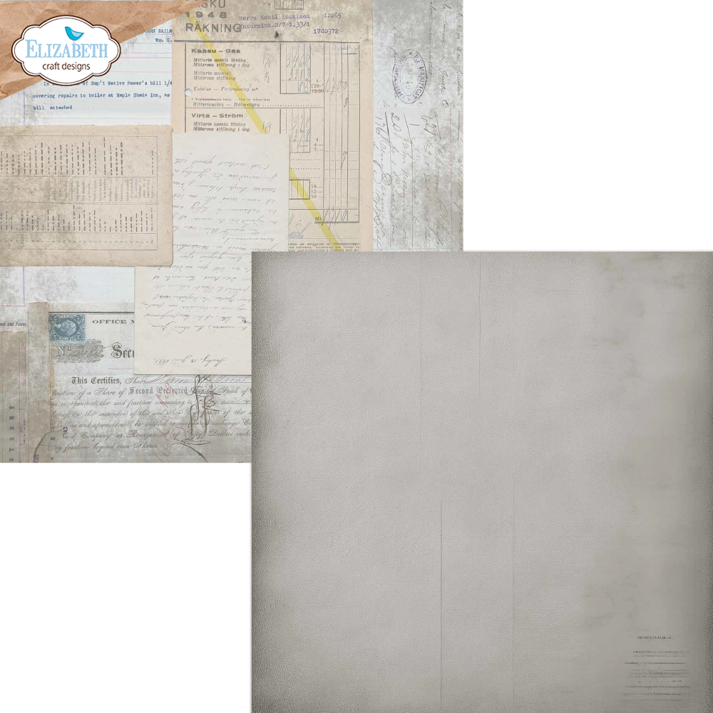 Elizabeth Craft Designs Beautifully Worn 12x12 Inch Patterned Cardstock Backgrounds Volume 5 by Devid Roodenburg