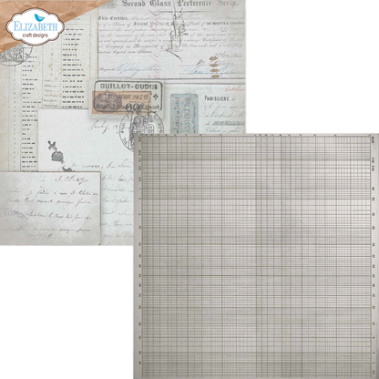 Elizabeth Craft Designs Beautifully Worn 12x12 Inch Patterned Cardstock Backgrounds Volume 5 by Devid Roodenburg