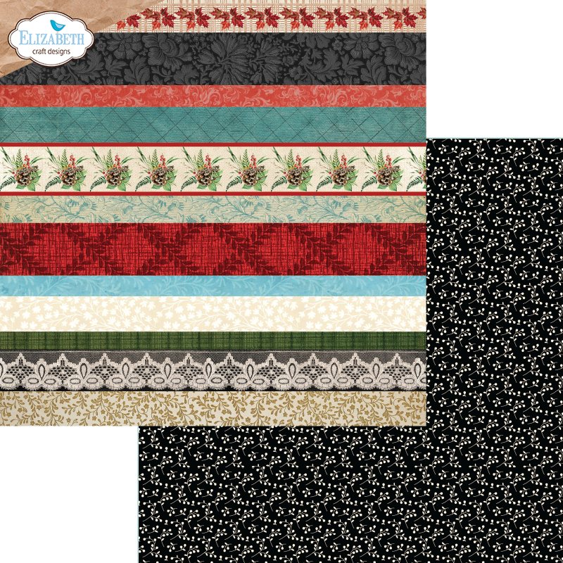 Elizabeth Craft Designs Cozy Comfort 12x12 Inch Patterned Cardstock by Everyday Memories