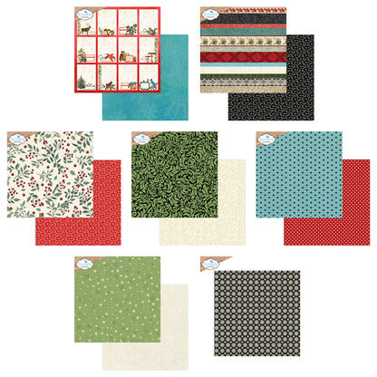 Elizabeth Craft Designs Cozy Comfort 12x12 Inch Patterned Cardstock by Everyday Memories