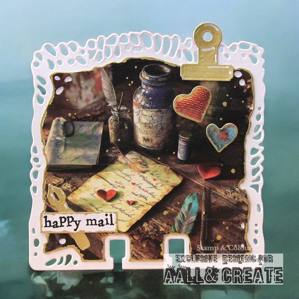 #819 - A7 Clear Stamp Set - Happy Mail