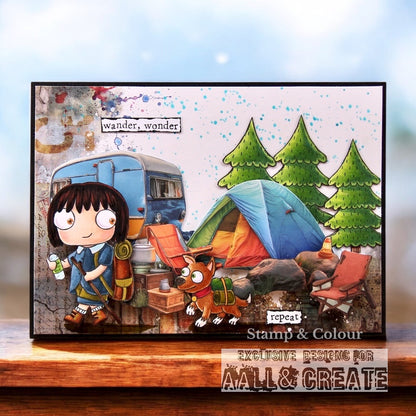 #655 - A7 Clear Stamp Set - The Hike