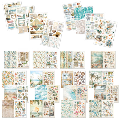 Ciao Bella Summer Days A4 Junk Journal Ephemera Book (32pcs)