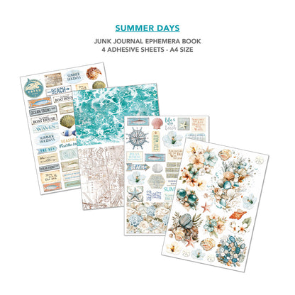 Ciao Bella Summer Days A4 Junk Journal Ephemera Book (32pcs)