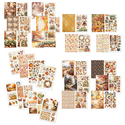 Ciao Bella Hello Fall A4 Junk Journal Ephemera Book (32pcs)