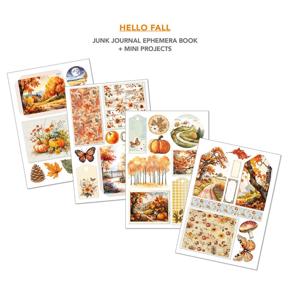 Ciao Bella Hello Fall A4 Junk Journal Ephemera Book (32pcs)