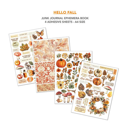 Ciao Bella Hello Fall A4 Junk Journal Ephemera Book (32pcs)