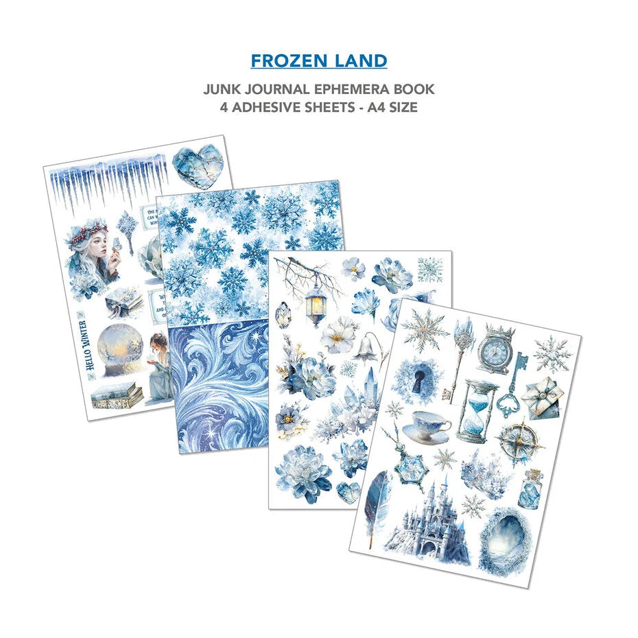 Ciao Bella Frozen Land A4 Junk Journal Ephemera Book (32pcs)