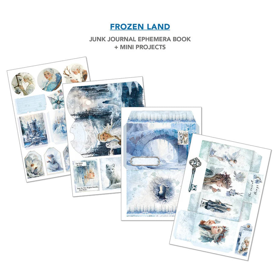 Ciao Bella Frozen Land A4 Junk Journal Ephemera Book (32pcs)
