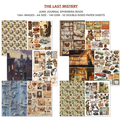 Ciao Bella The Last Mystery A4 Junk Journal Ephemera Book (32pcs)