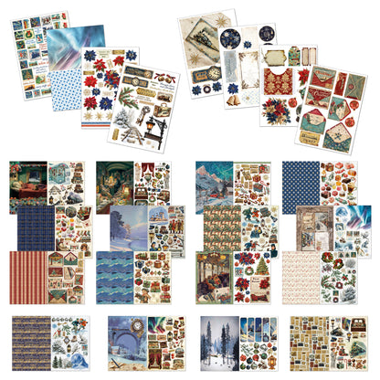 Ciao Bella Polar Railway A4 Junk Journal Ephemera Book (32pcs)