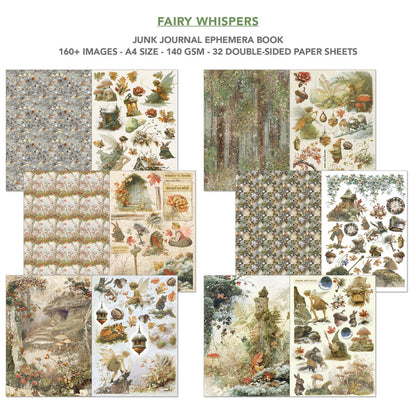 Ciao Bella Fairy Whispers A4 Junk Journal Ephemera Book (32pcs)
