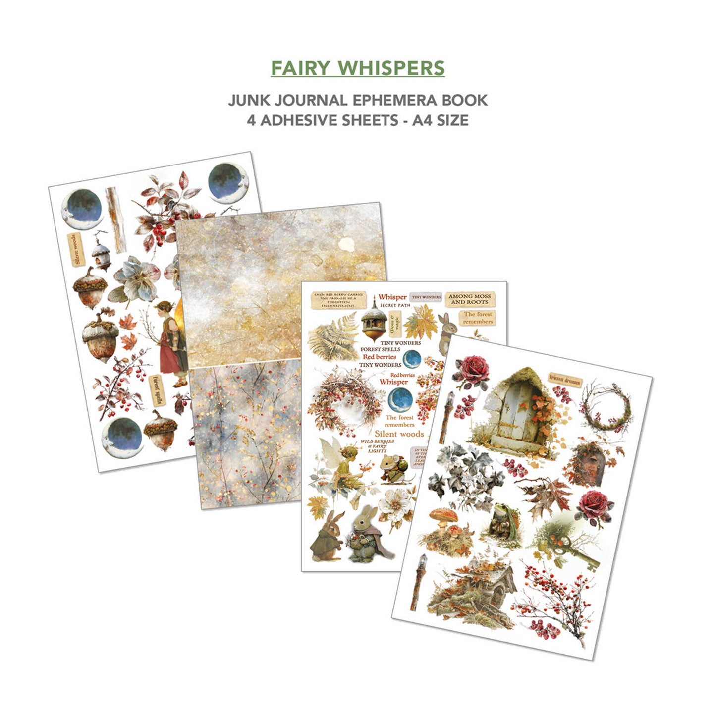 Ciao Bella Fairy Whispers A4 Junk Journal Ephemera Book (32pcs)
