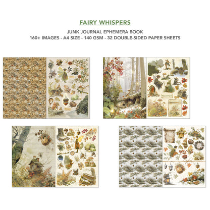 Ciao Bella Fairy Whispers A4 Junk Journal Ephemera Book (32pcs)