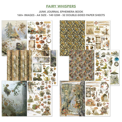 Ciao Bella Fairy Whispers A4 Junk Journal Ephemera Book (32pcs)