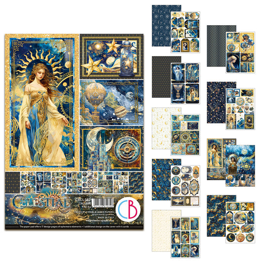 Ciao Bella Celestial A4 Creative Pad (9pcs)