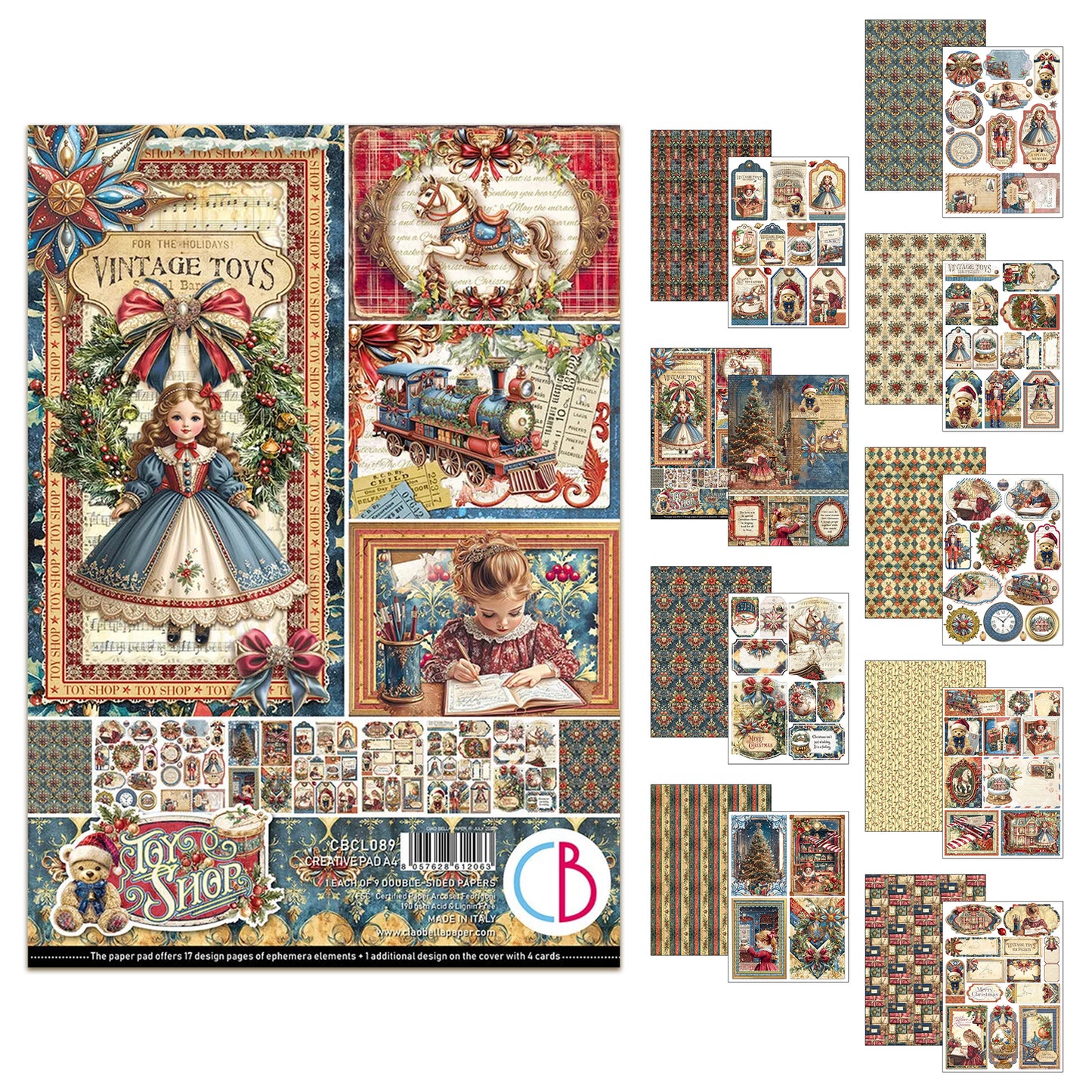 Ciao Bella Toy Shop A4 Creative Pad (9pcs)