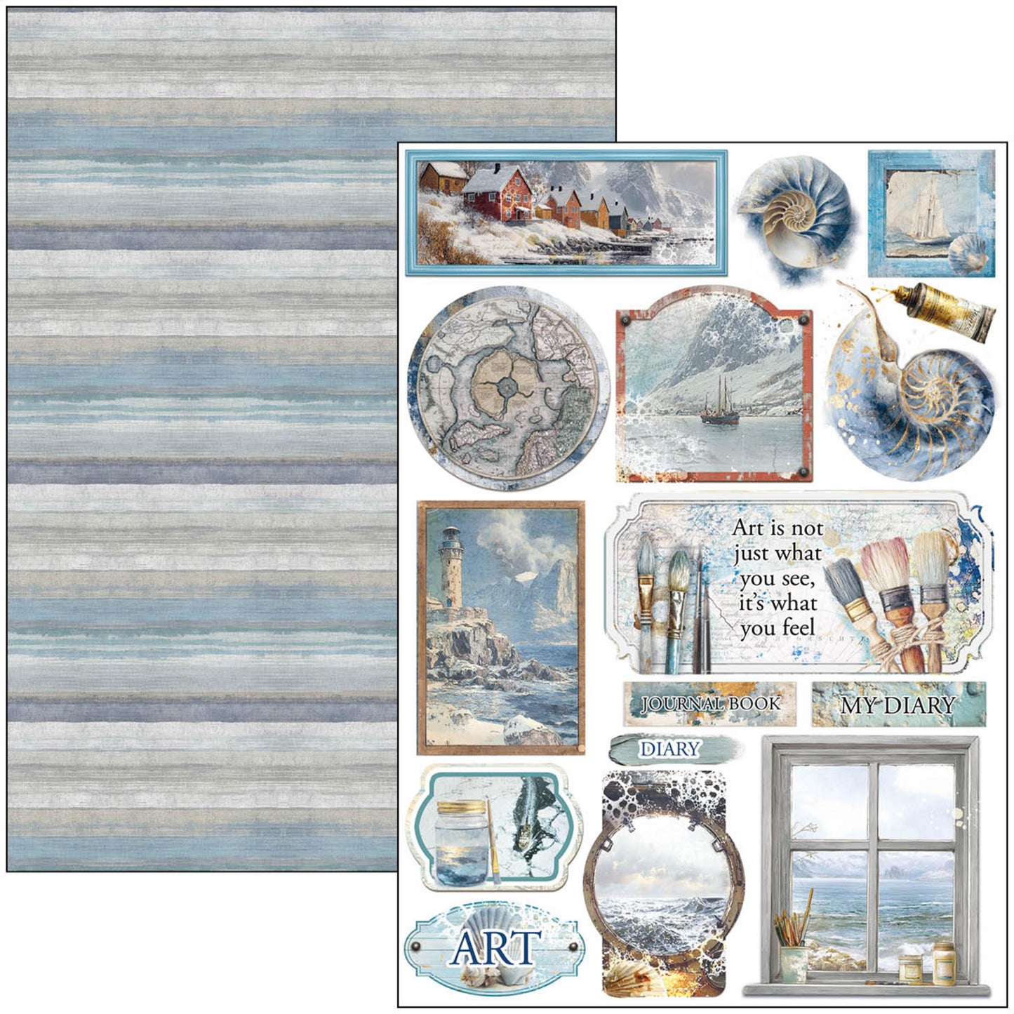 Ciao Bella An Artist Journey A4 Creative Pad (9pcs)