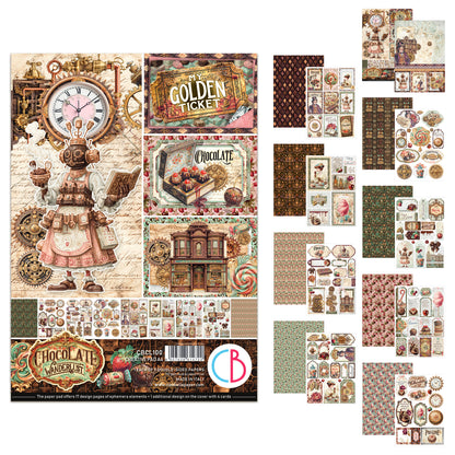 Ciao Bella The Chocolate Factory A4 Creative Pad (9pcs)
