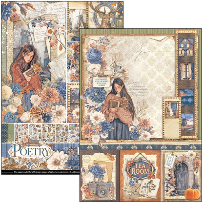 Ciao Bella Poetry A4 Creative Pad (9pcs)