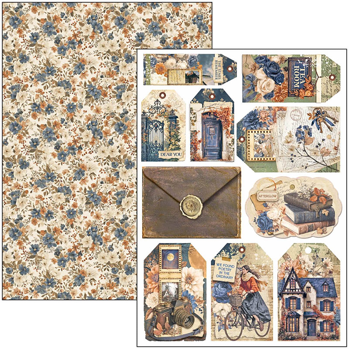 Ciao Bella Poetry A4 Creative Pad (9pcs)