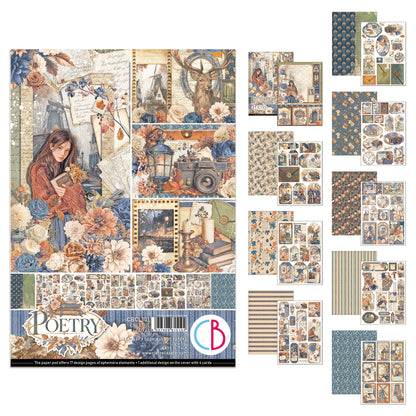 Ciao Bella Poetry A4 Creative Pad (9pcs)