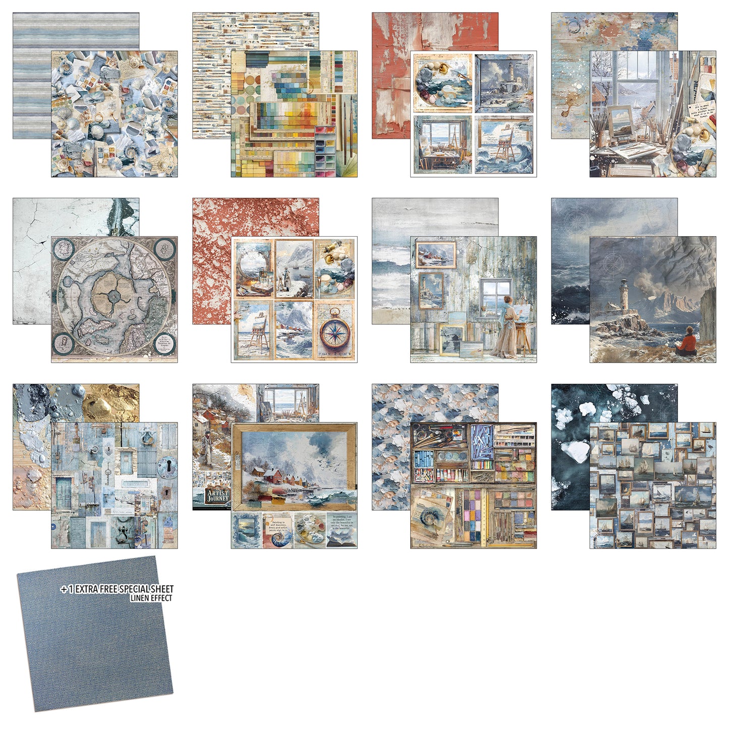 Ciao Bella An Artist Journey 8x8 Inch Paper Pad (12pcs)