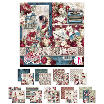 Ciao Bell Bohemian Burgundy 8x8 Inch Paper Pad (12pcs)