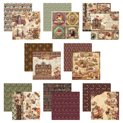 Ciao Bell The Chocolate Factory 8x8 Inch Paper Pad (12pcs)