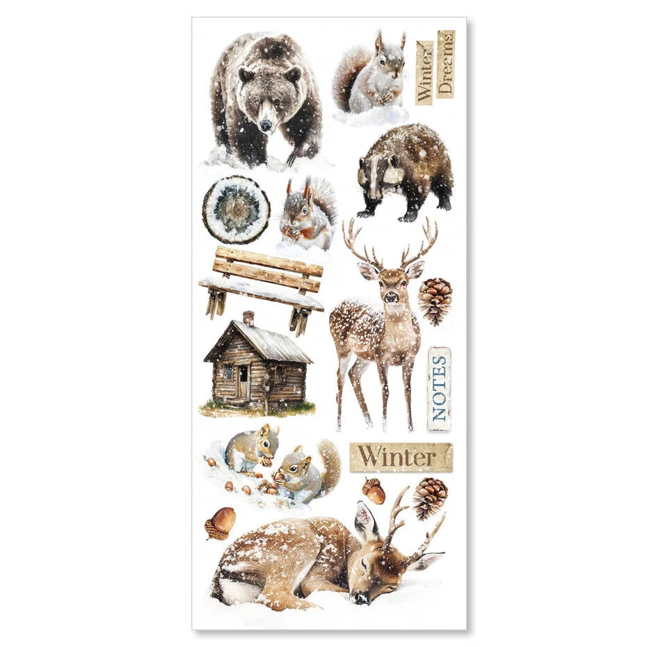 Ciao Bella Forest Tales Transparent Adhesive Sheets (5pcs)