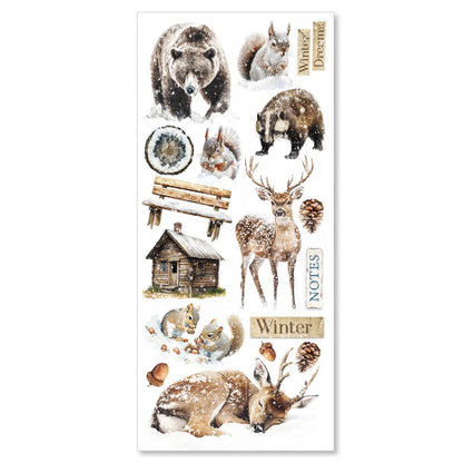 Ciao Bella Forest Tales Transparent Adhesive Sheets (5pcs)