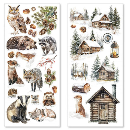 Ciao Bella Forest Tales Transparent Adhesive Sheets (5pcs)