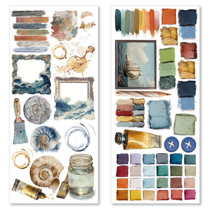 Ciao Bella An Artist Journey Transparent Adhesive Sheets (5pcs)