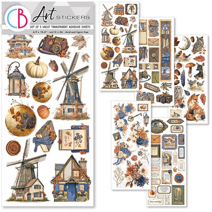 Ciao Bella Poetry Transparent Adhesive Sheets (5pcs)