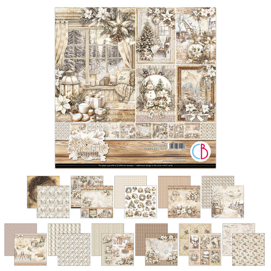 Ciao Bella Winter Season 12x12 Inch Paper Pad (12pcs)