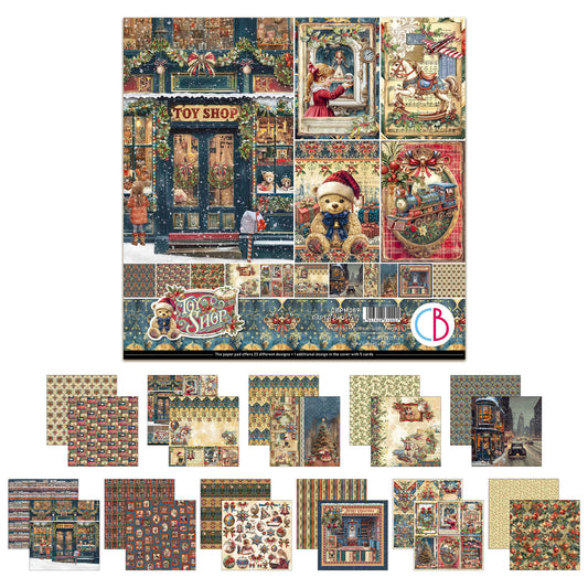 Ciao Bella Toy Shop 12x12 Inch Paper Pad (12pcs)