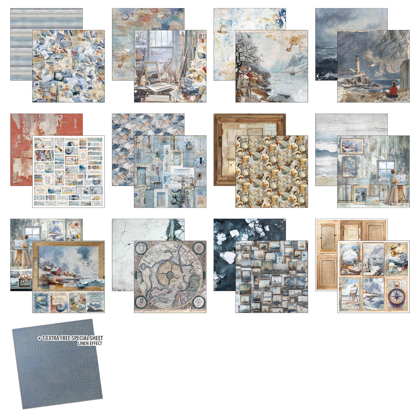 Ciao Bella An Artist Journey 12x12 Inch Paper Pad (12pcs)